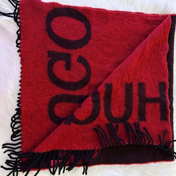 ᴇᴜᴄ ʜᴜɢᴏ ᴍᴇɴꜱᴡᴇᴀʀ ʀᴇᴅ/ʙʟᴀᴄᴋ ᴡᴏᴏʟ ꜰᴏᴜʟᴀʀᴅ ꜱᴄᴀʀꜰ - Picture 11 of 17